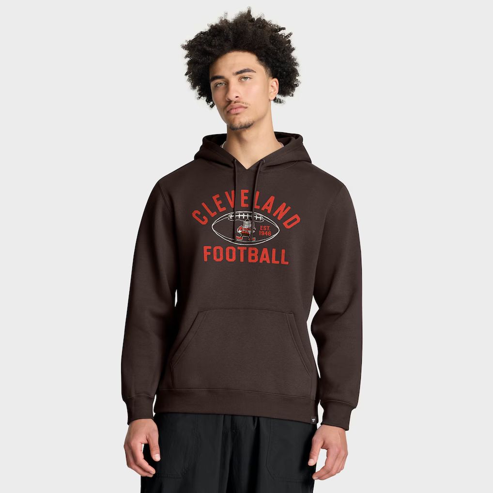 Men 2026 NFL Cleveland Browns brown Hoodie hooded style 02->cleveland browns->NFL Jersey